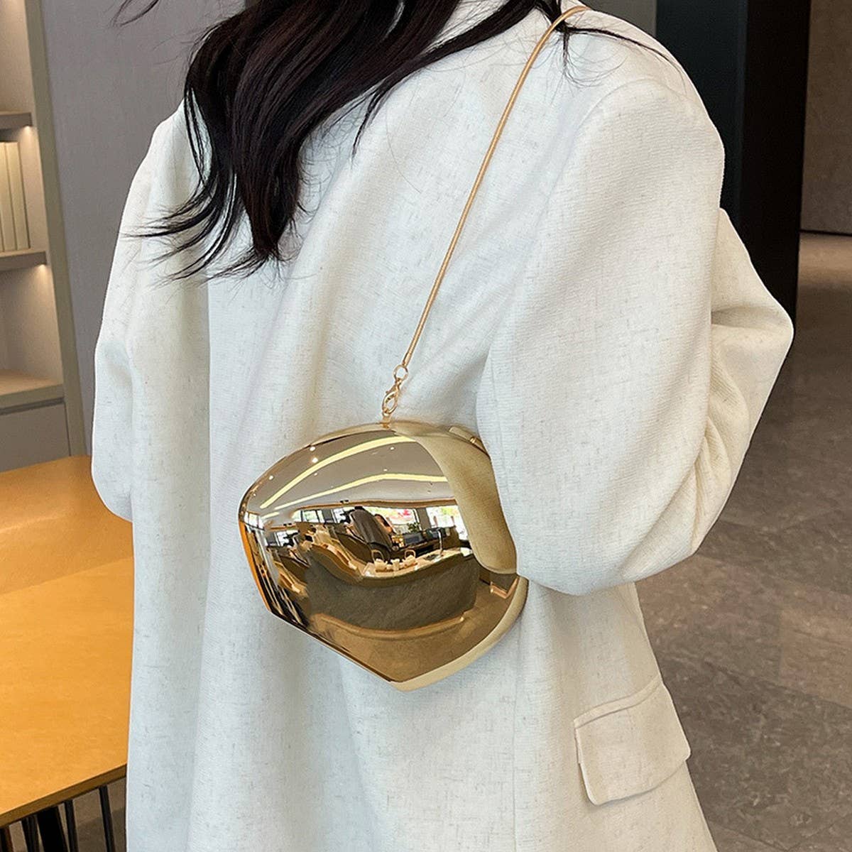 MIRROR BAG FRESH AND ELEGANT EVENING CLUTCH BAG _CWAB3257