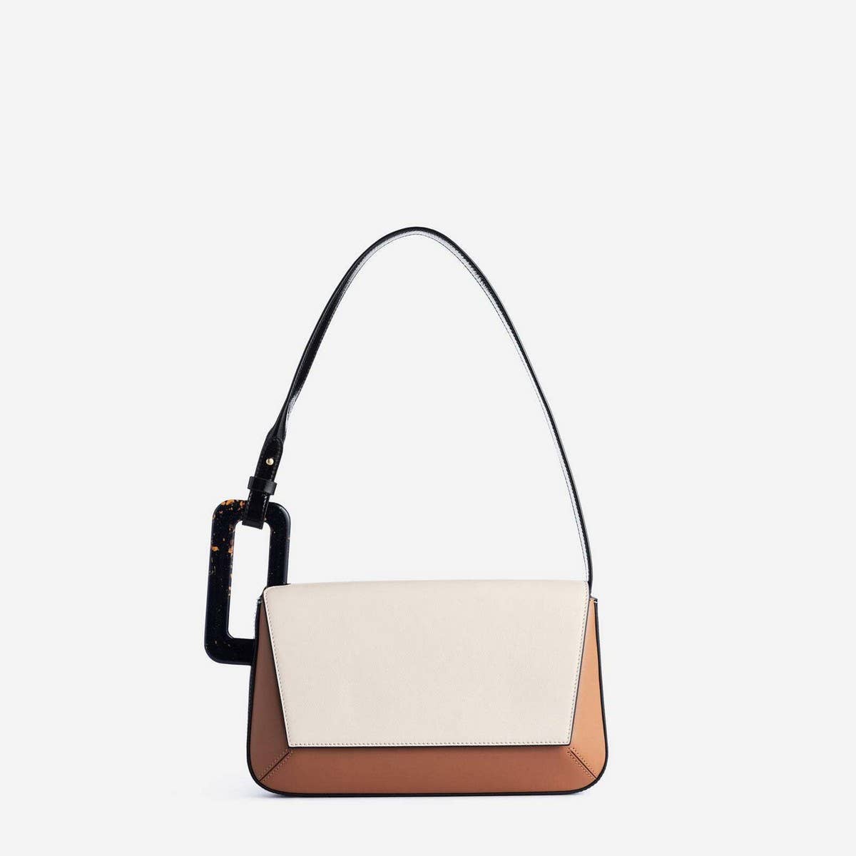 GEOMETRIC SPLICING SMALL SQUARE BAG SHOULDER BAG_CWAB1935