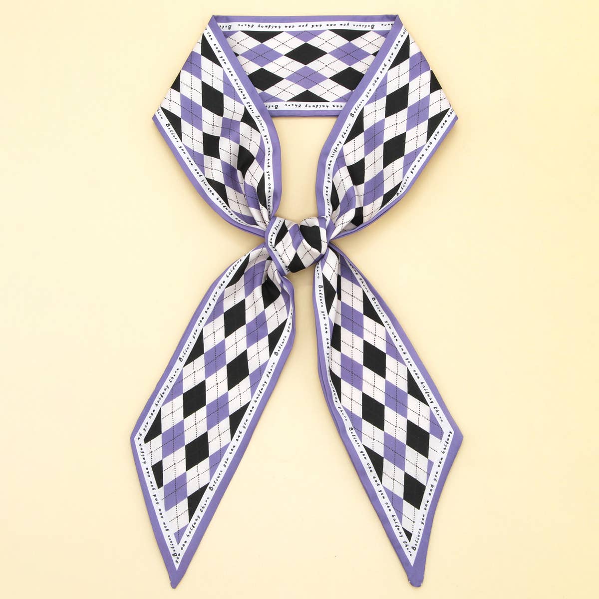 Floral Letter  Scarf ? Hair Tie & Bag Ribbon