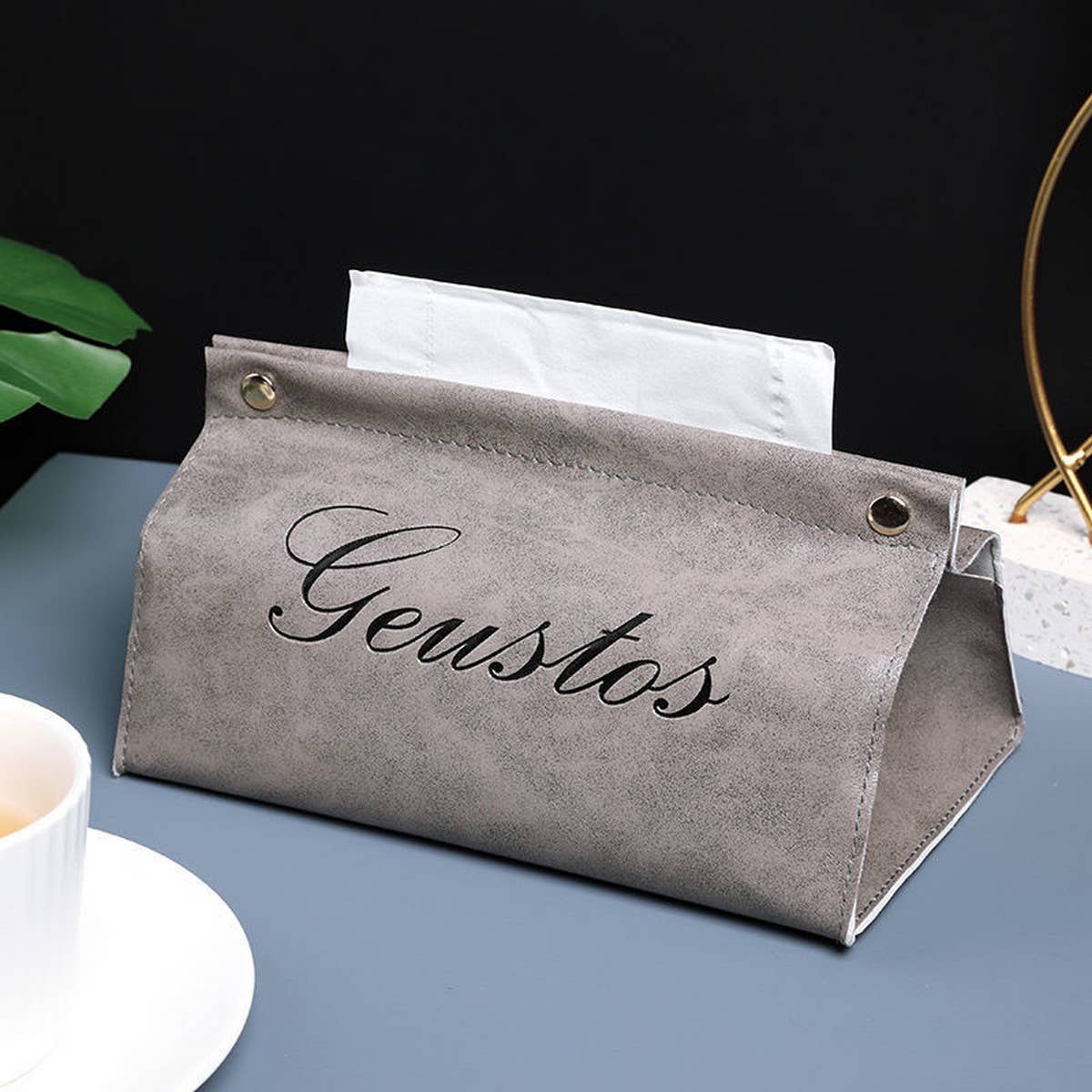 LIGHT LUXURY CAR HOUSEHOLD LEATHER TISSUE BOX