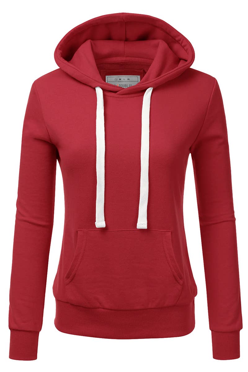 AWOHOL193_Basic Lightweight Pullover Hoodie