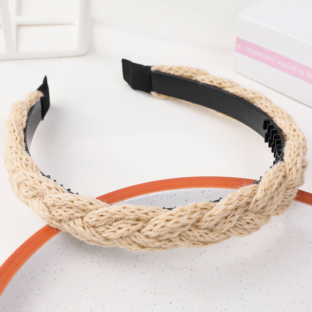 FASHION  WOOL  BRAIDED  HAIR HOOP_CWAHA0237