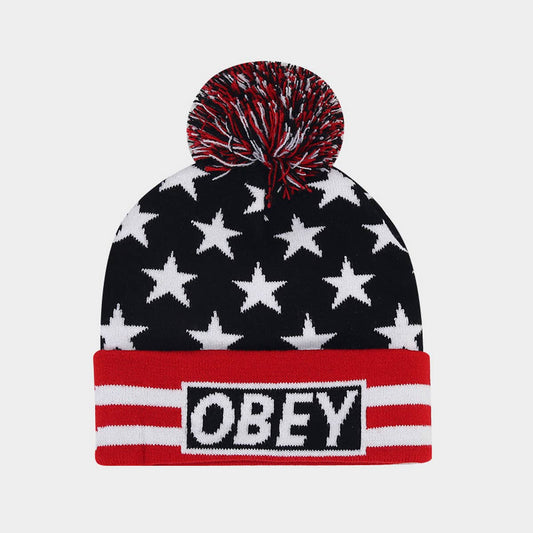 FASHION STRIPED JACQUARD POM-POM KNITTED HAT_CWAH1614