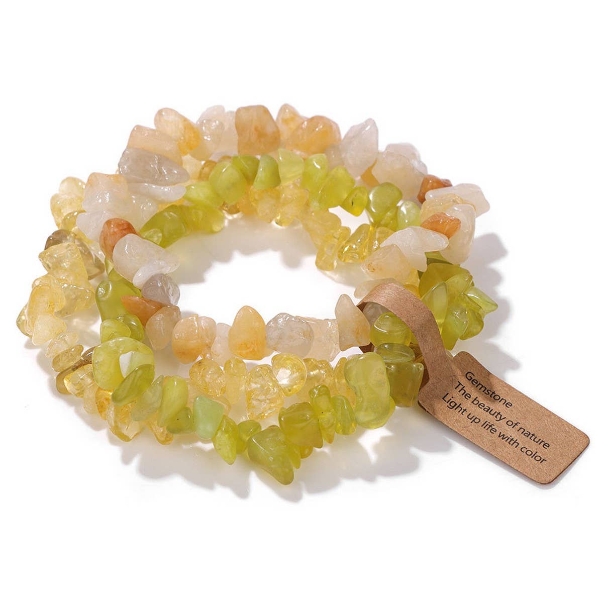 CWAJE4296_VINTAGE IRREGULAR GRAVEL THREE-PIECE BRACELET