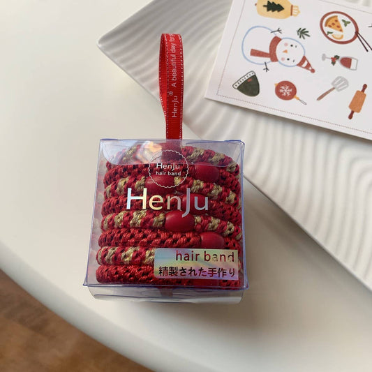 CWAHA07719_CHRISTMAS ELEGANT HIGH ELASTIC HAIR TIE BAND