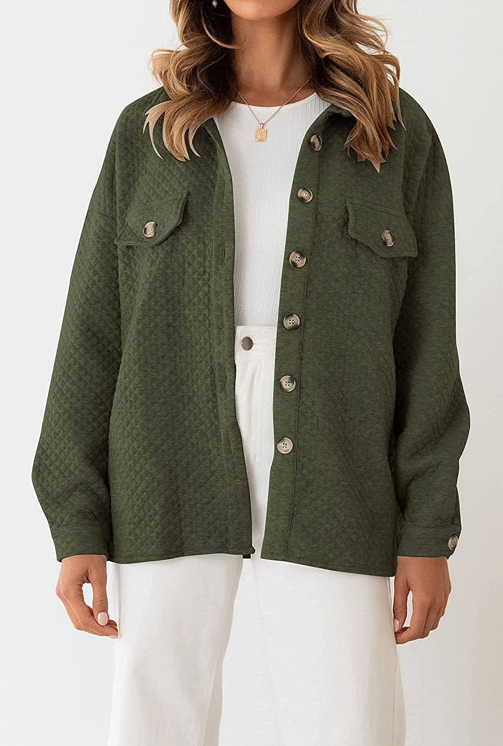 Solid-color diamond-shaped light casual jacket