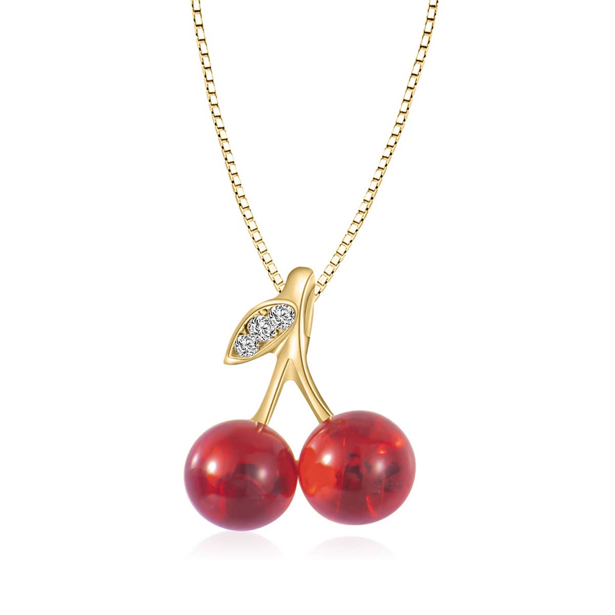 PEARL ZIRCON TITANIUM STEEL NECKLACE