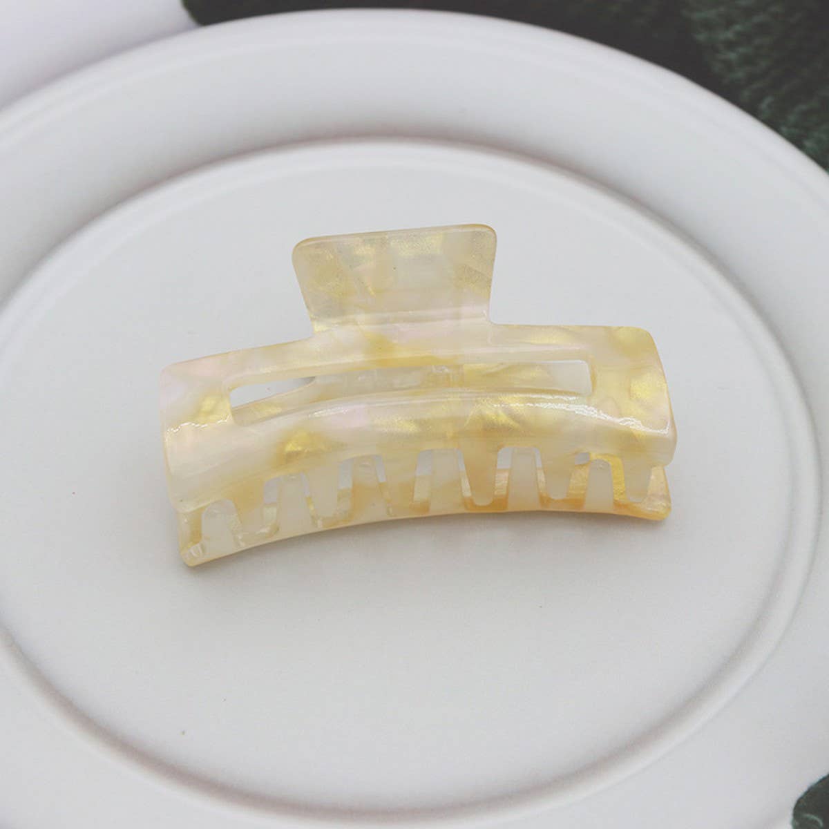 COLORFUL MERMAID HOLLOW SQUARE HAIRPIN