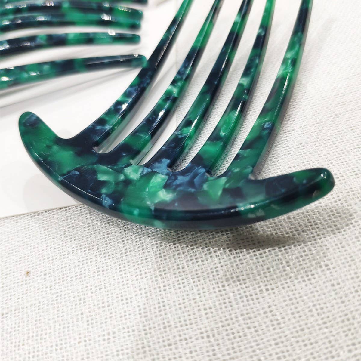 4.0 THICK PLATE FIVE-TOOTH COMB ACETATE HAIRPIN_CWAHA4231