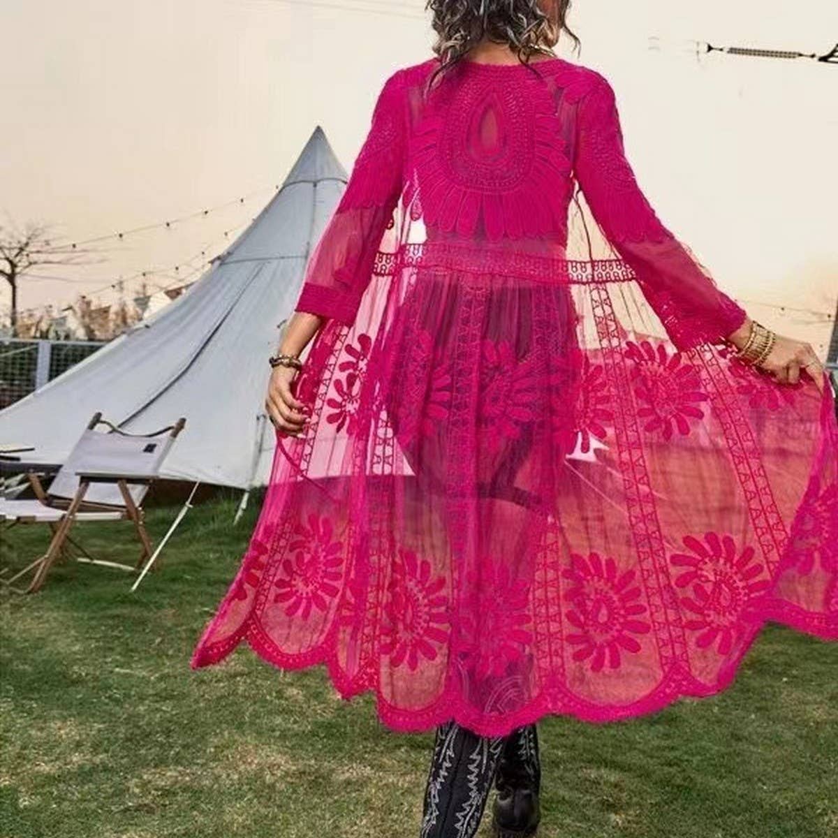 SUMMER BIKINI LACE HOLIDAY BEACH COVER-UP_CWMW0681