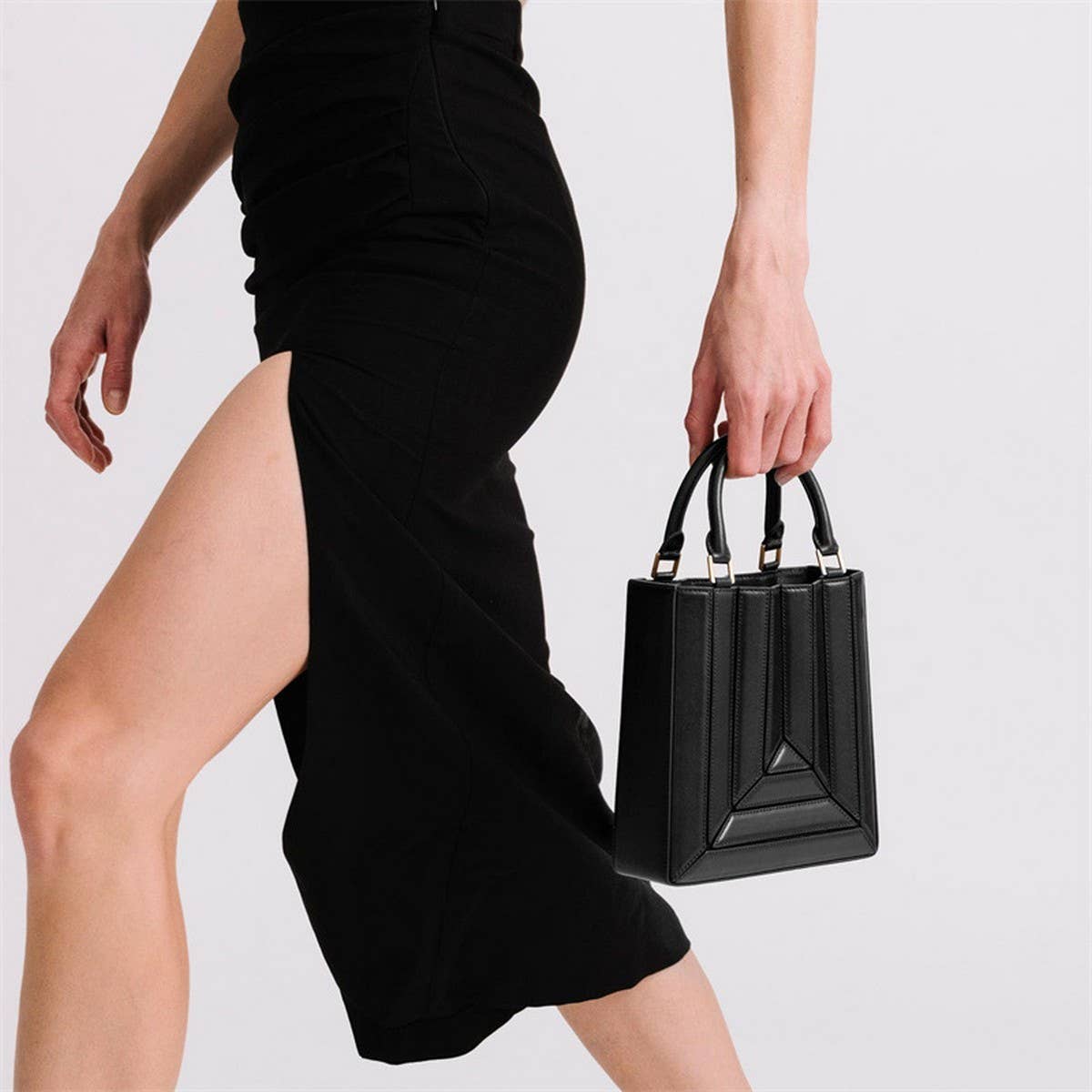 SPLICED RAINBOW SHOULDER BAG HANDBAG_CWAB1382