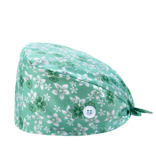 OPERATING ROOM CAP COTTON PRINTED SURGICAL CAP_CWAH3375