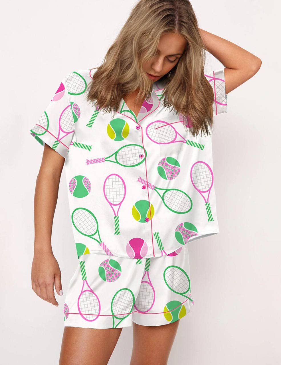 Short sleeve and short pants home wear suit