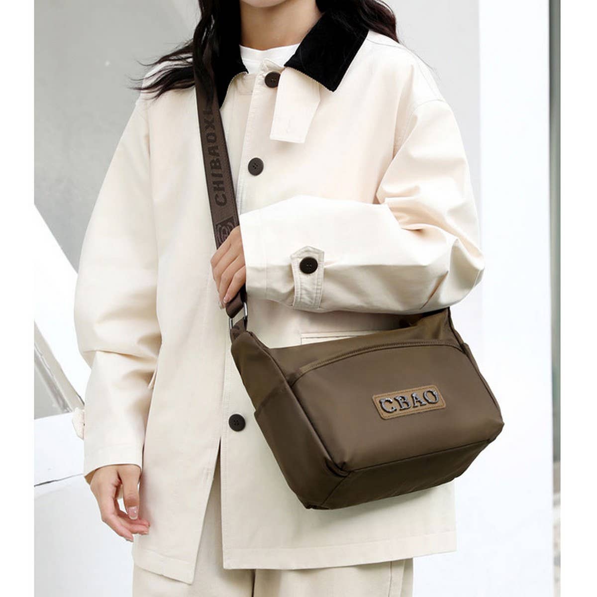 FASHION CASUAL LIGHTWEIGHT SHOULDER MESSENGER BAG_CWAB3534