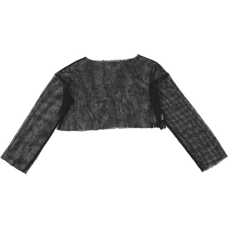 Sheer One Shoulder Mesh Long Sleeve Top