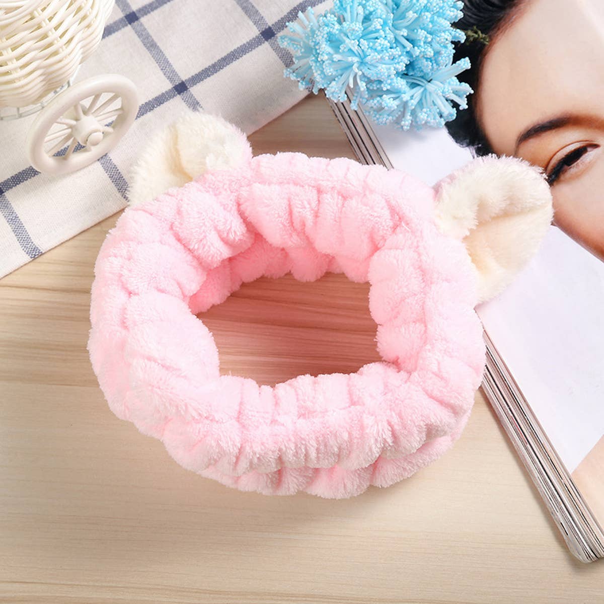 NEW CAT EARS FACE WASH HEADBAND