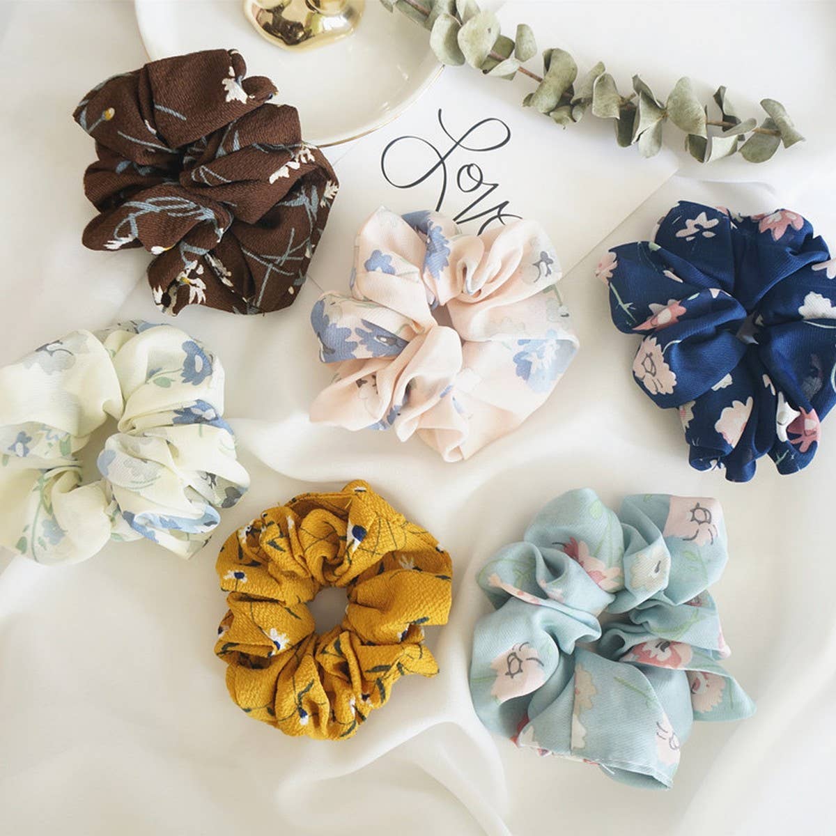 CHIFFON FABRIC HAIRBAND HAIR ACCESSORIES HAIR TIE