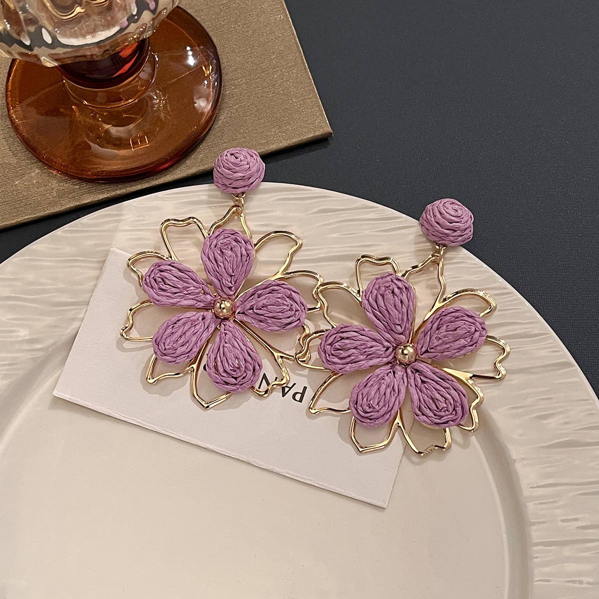 Dopamine vacation-style sweet earrings