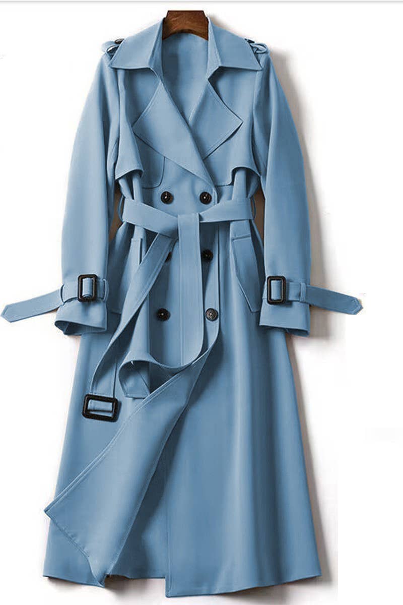 CWOBL00214_SPRING ELEGANT COMMUTING BRITISH STYLE LONG COAT