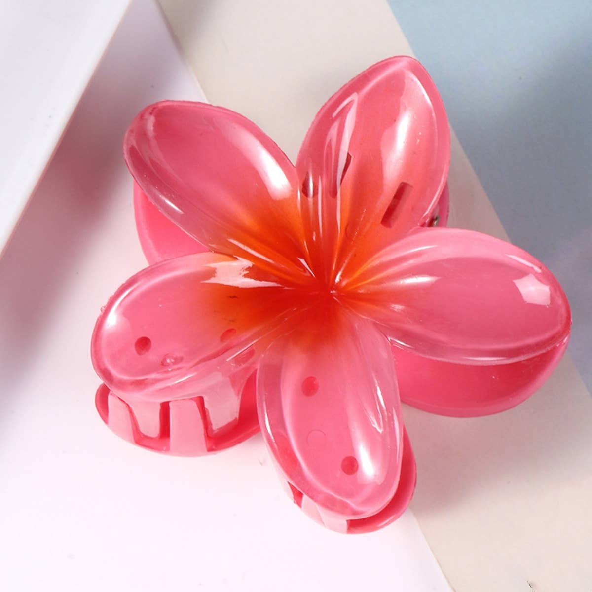 CWASC1691_FASHION CLAW COLOR FLOWER HAIR CLIP SHARK CLIP