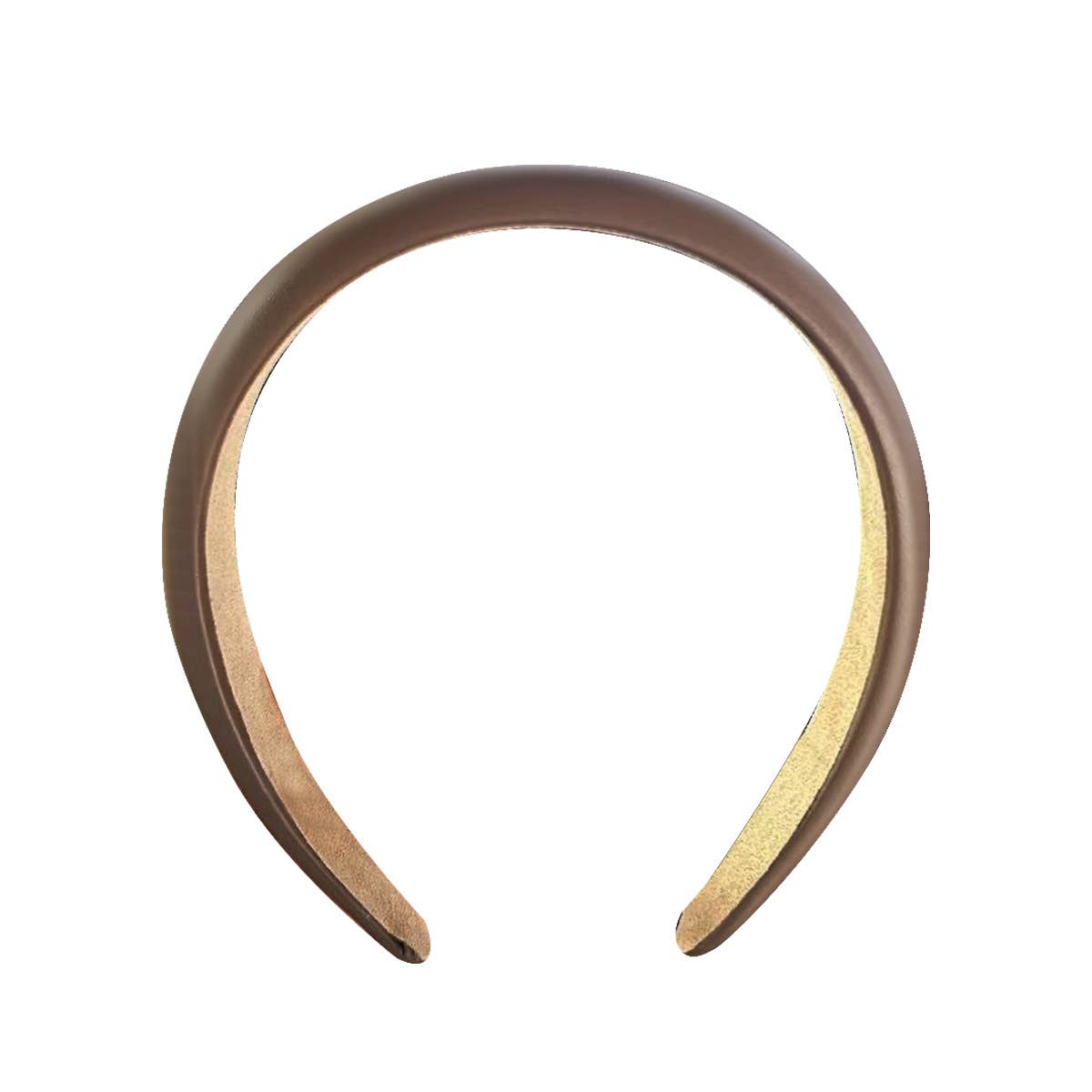 Solid wide-sided sponge high cranial top hairband