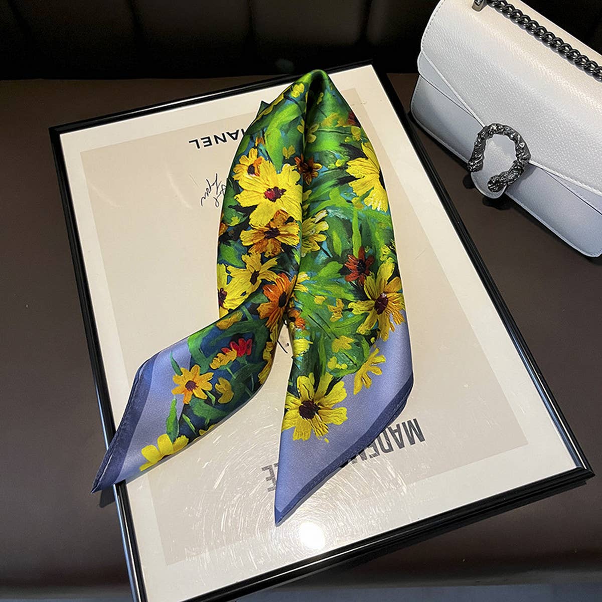 100% Silk Square Scarf-Fashionable Spring & Autumn_CWASC0562