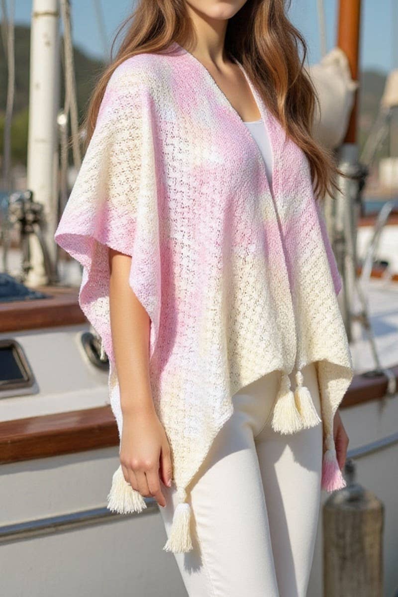 CWOCAL2352_BOHO CROCHET FRINGE COVER UP CAPE CARDIGAN