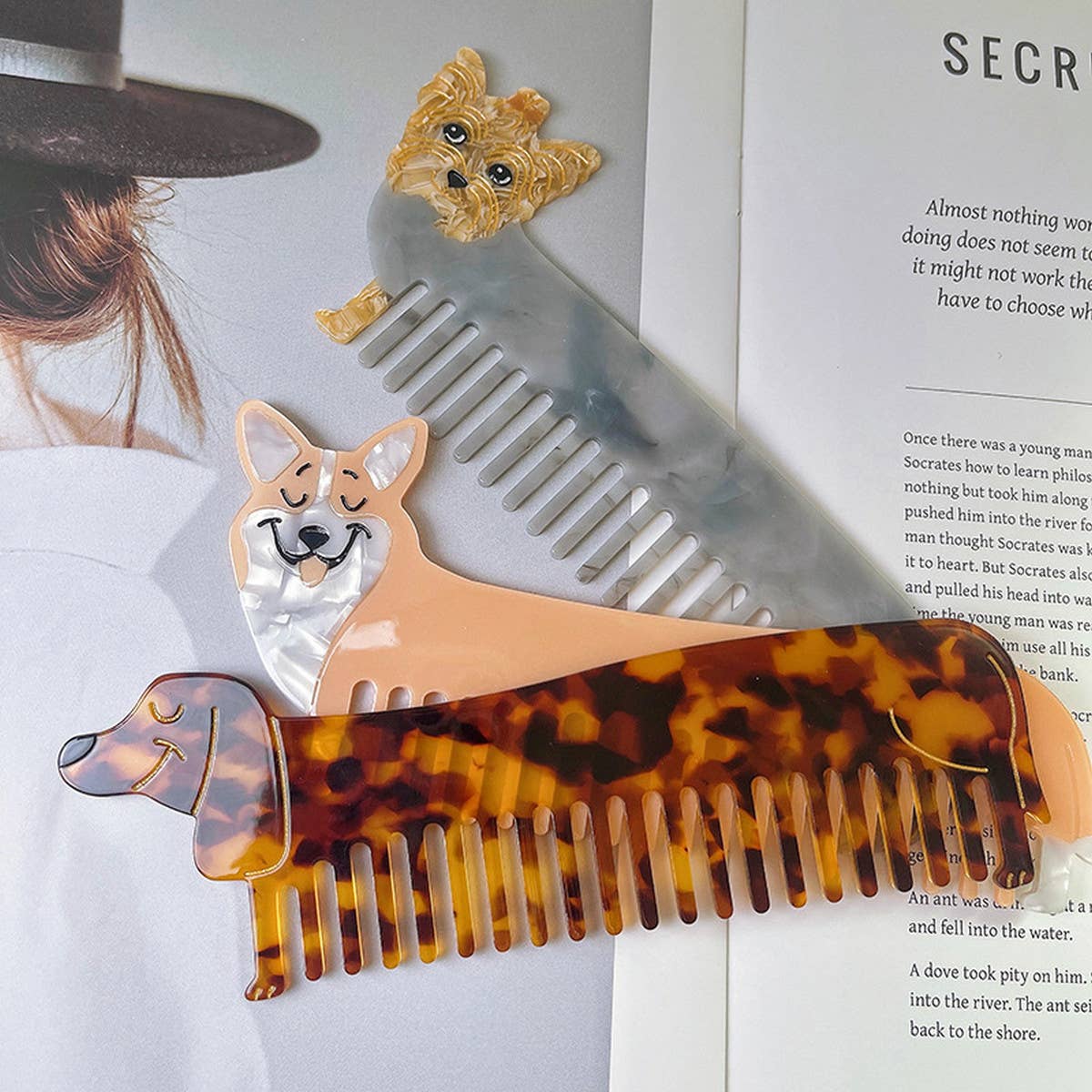 STYLISH AND CUTE DOG HAIR COMB_CWMM1095