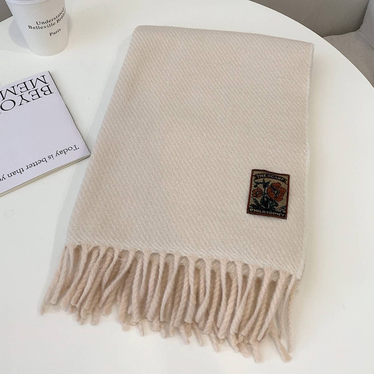 Winter Solid Acrylic Blend Scarf ? Neckwarmer