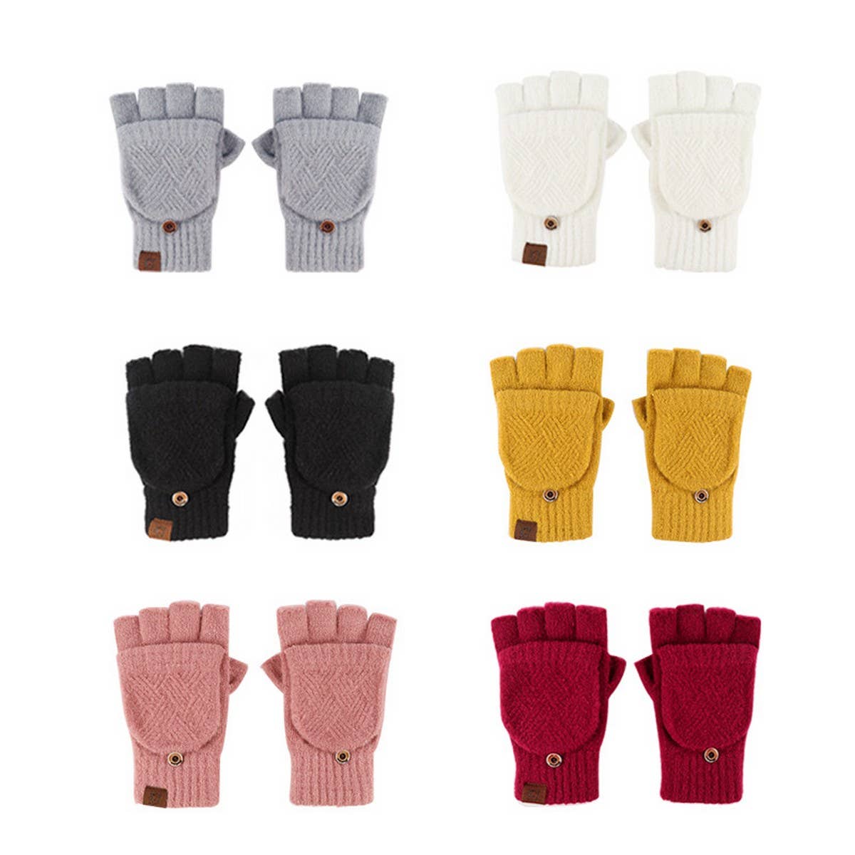 WINTER COLD PROTECTION WARM HALF FINGER GLOVES