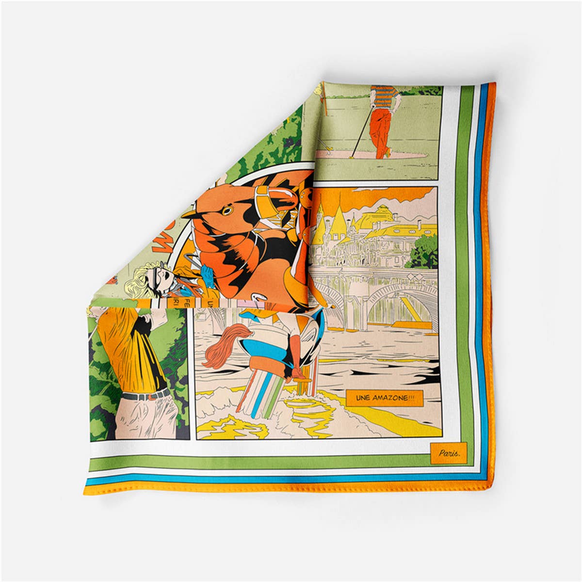 UV Protection Scarf - Lightweight Satin Square