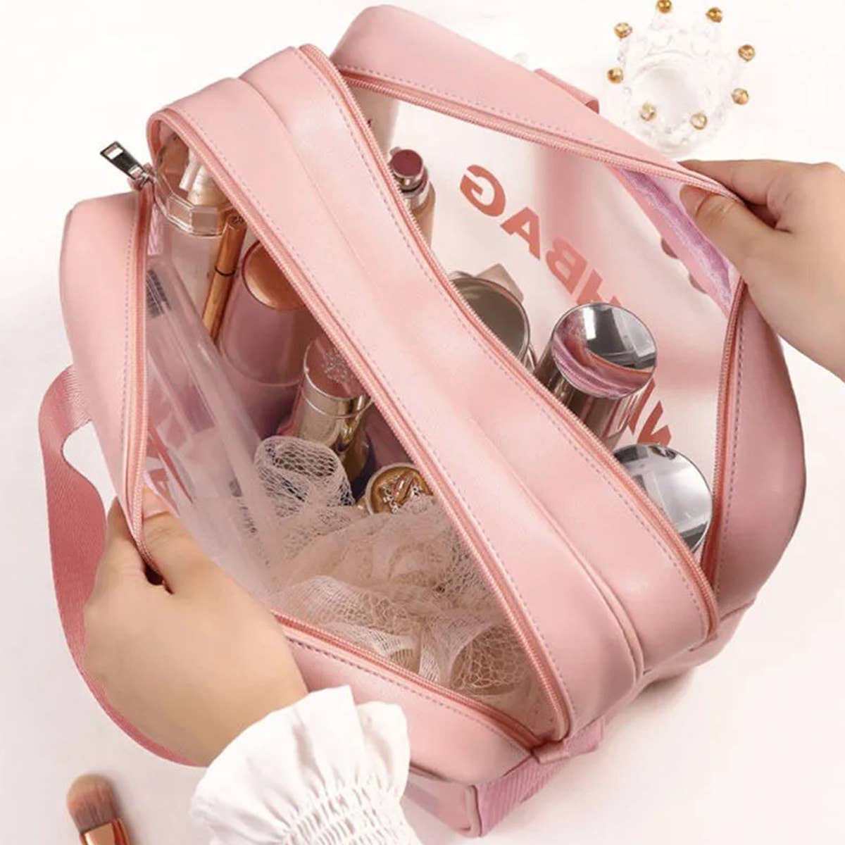 3SET TRAVEL PORTABLE MAKEUP WASH BAG_CWAB0544