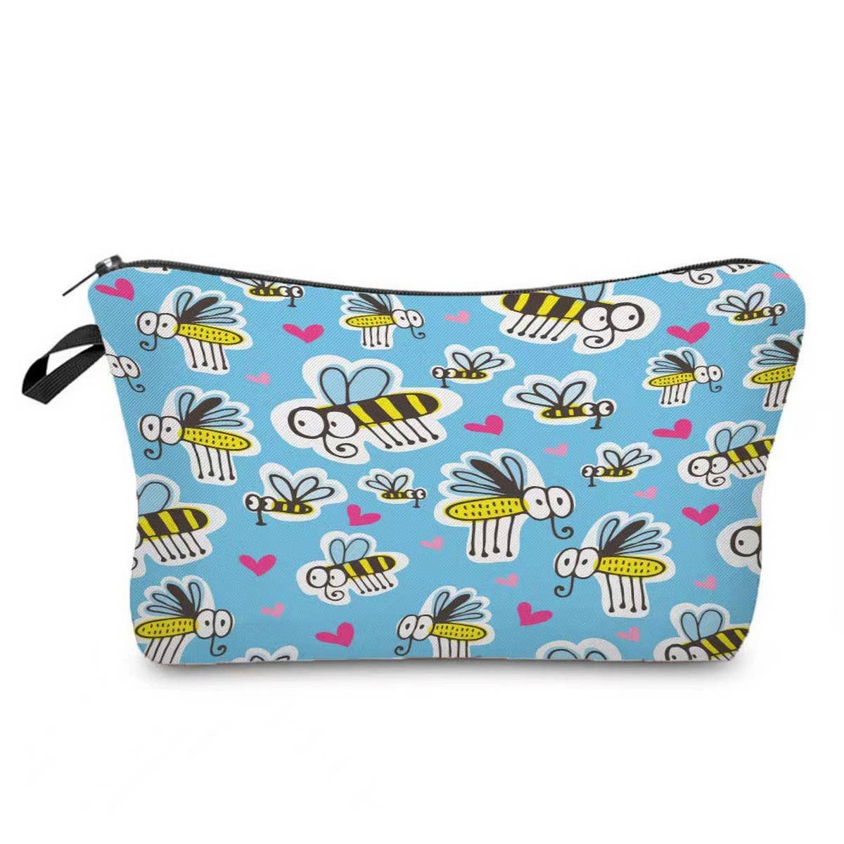 CUTE HARD-WORKING BEE PRINTED COSMETIC BAG_CWAB2269