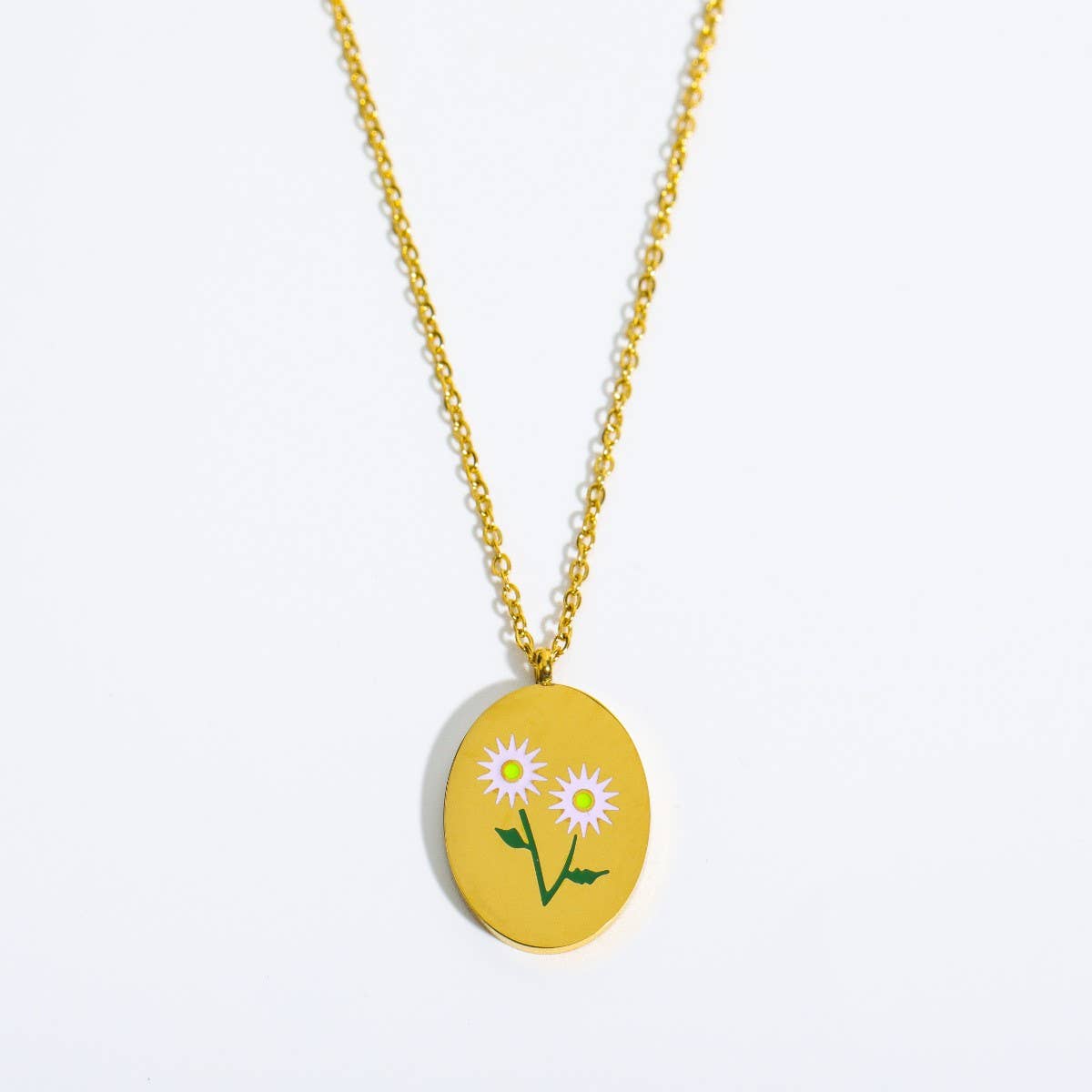 VINTAGE DECEMBER FLOWER CLAVICLE NECKLACE