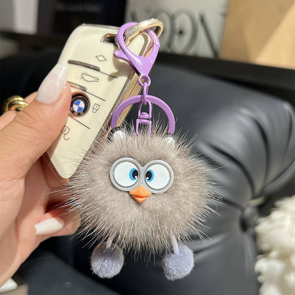 CUTE LITTLE YELLOW DUCK CAR KEYCHAIN BAG PENDANT