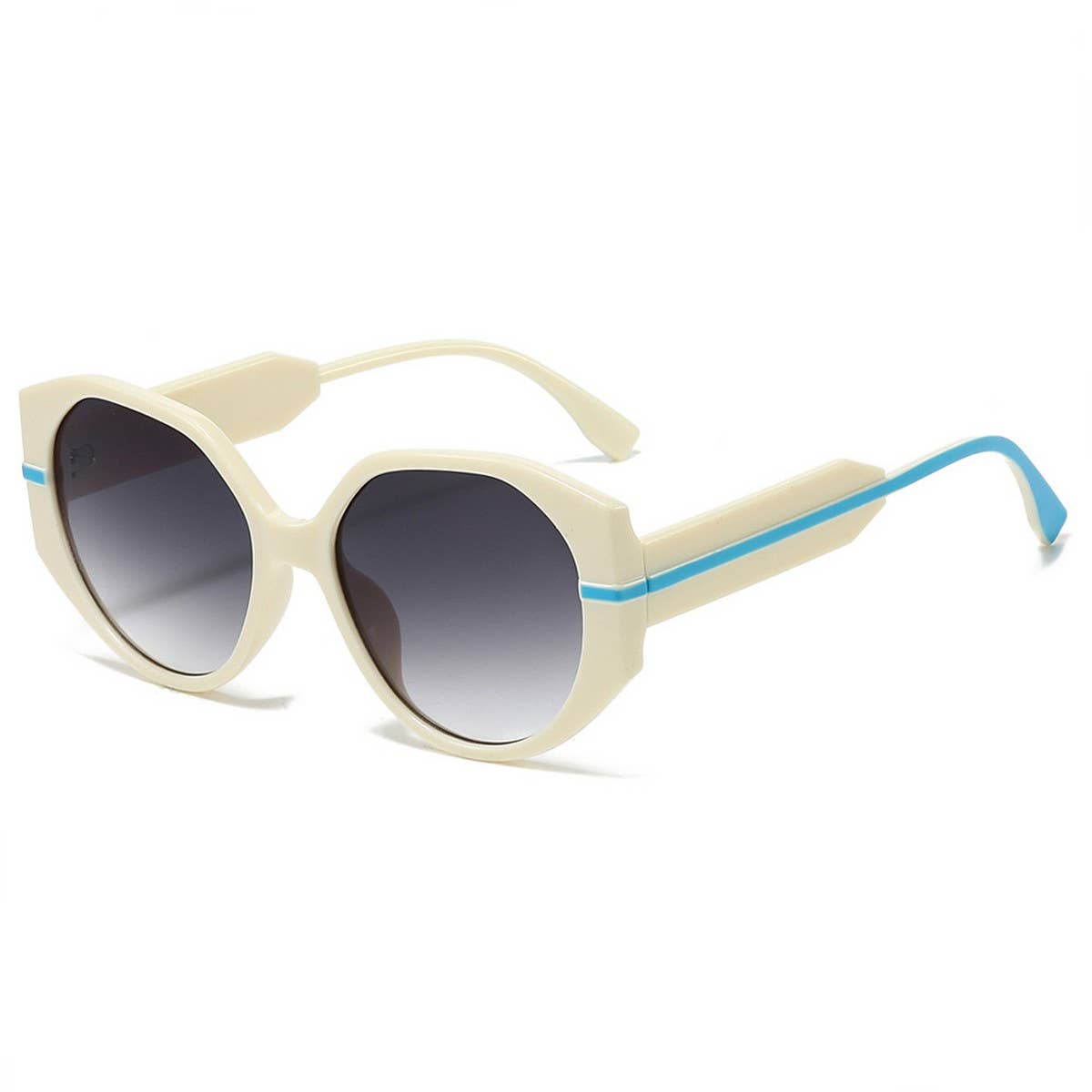 FULL FRAME ROUND FASHION SUNGLASSES