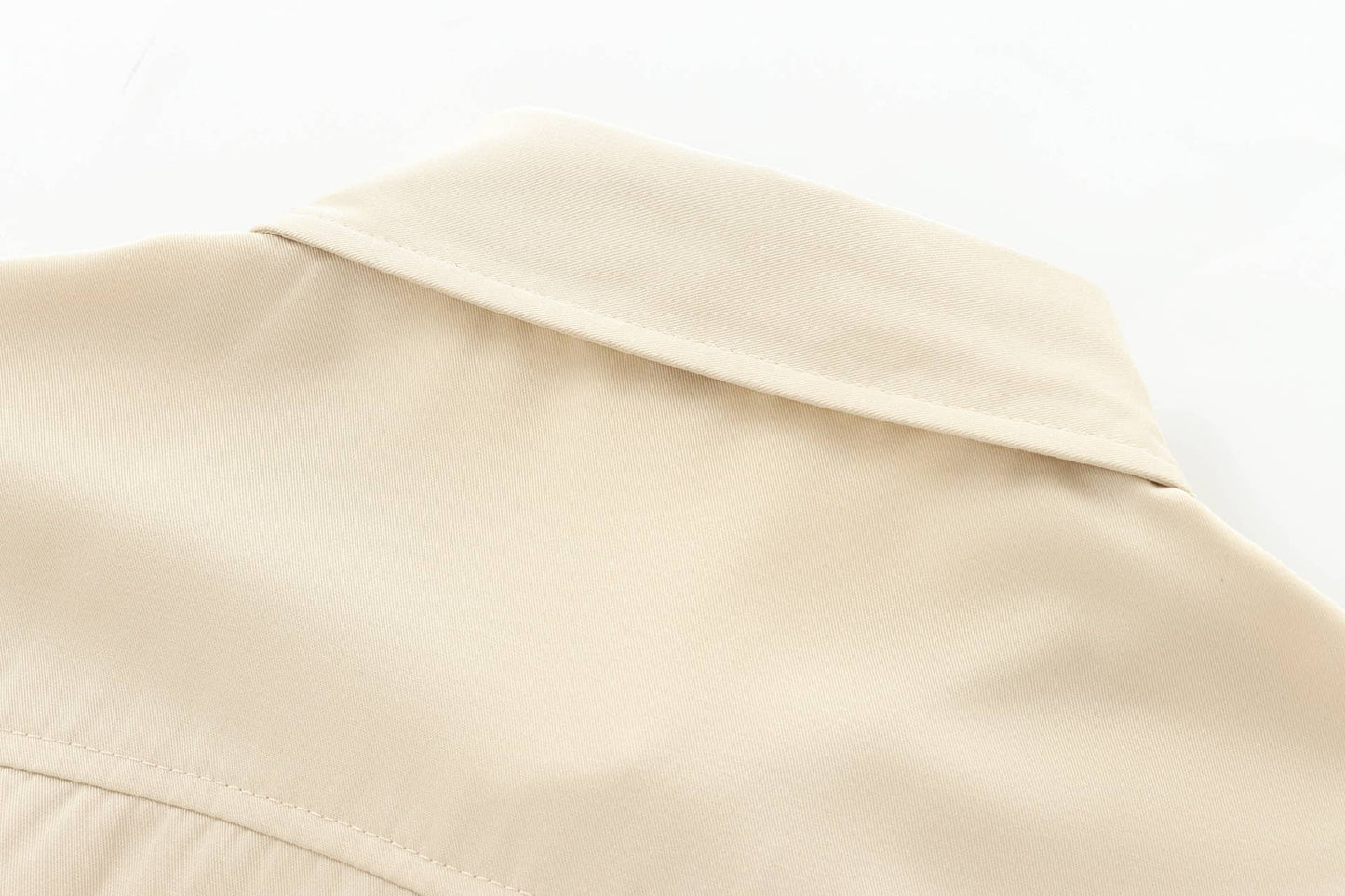 SIMPLE SINGLE-BREASTED SOLID COLOR SHIRT