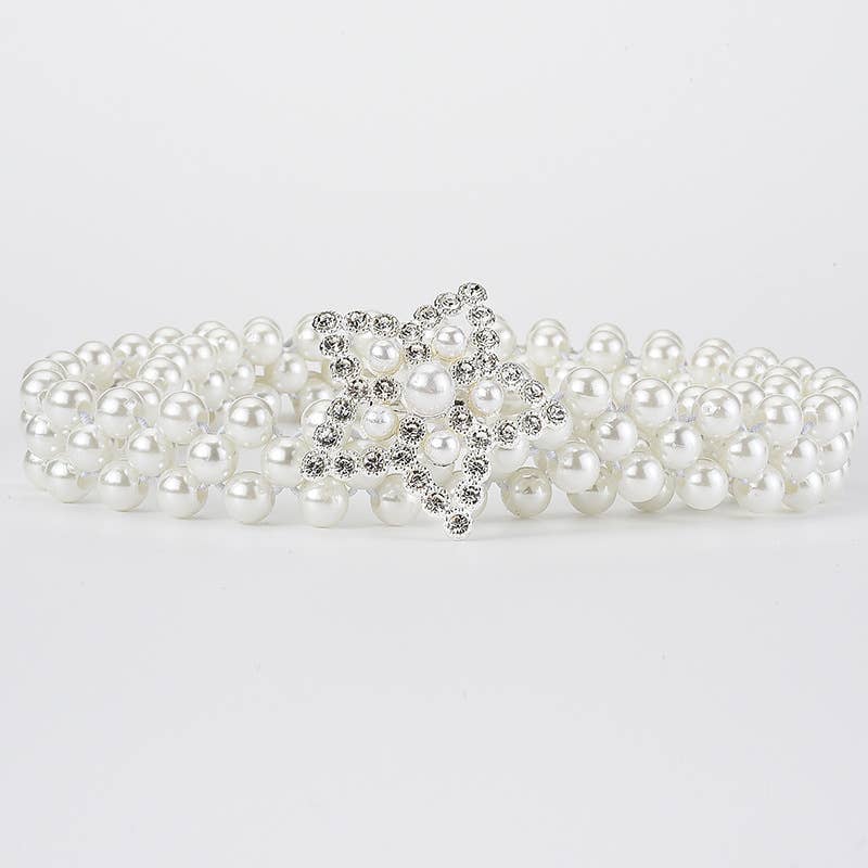 High-end princess-style pearl waist chain