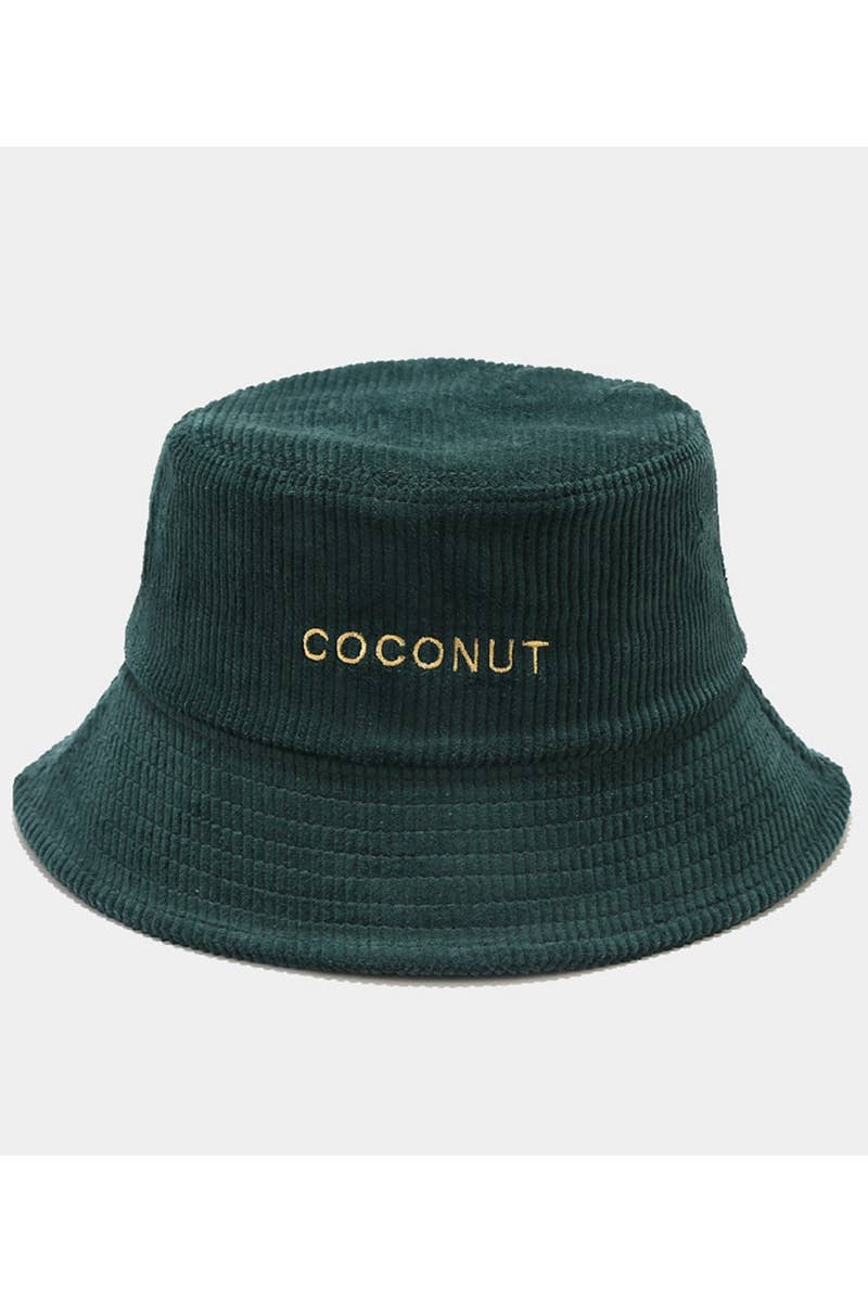 COCONUT LETTERING CASUAL FISHERMAN HAT_CWAH0406