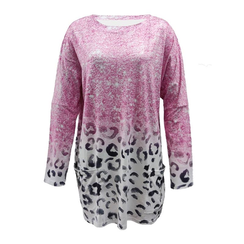 STYLISH PRINT CASUAL T-SHIRT WITH POCKET