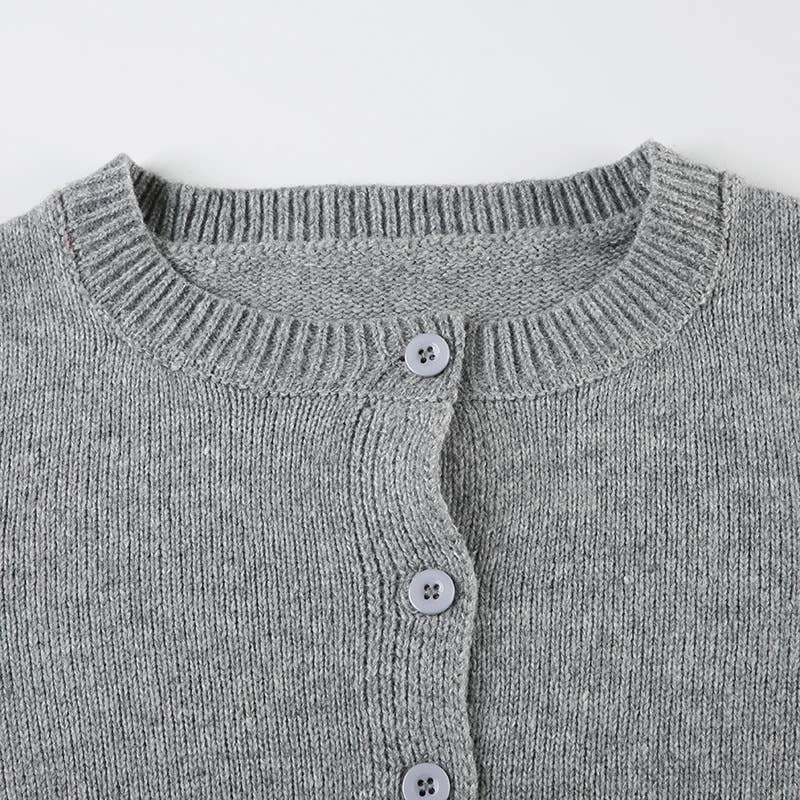 Girly Style Twist Solid Color Sweater