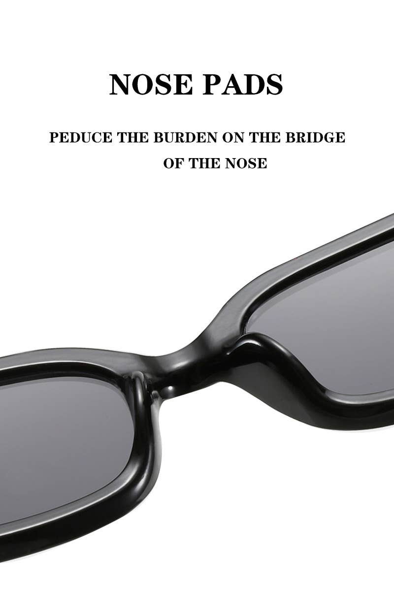 WIDE FRAME CAT EYE FASHION SUNGLASSES