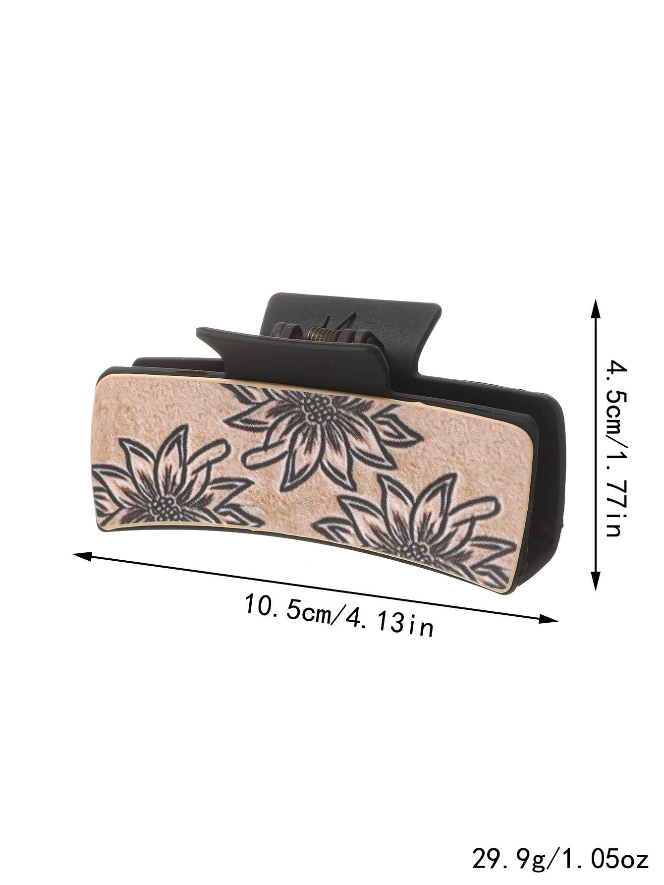 Sunflower PU Leather Hair Claw, Western Style
