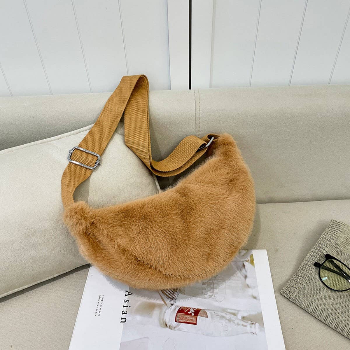 Fluffy Fur Bag Women Shoulder Crossbody Tote_CUAB00534