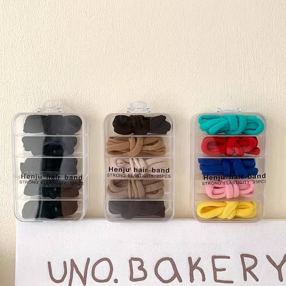 1BOX/25PCS ELASTIC HAIR TIES CANDY COLOR HAIRBANDA_CWAHA1109