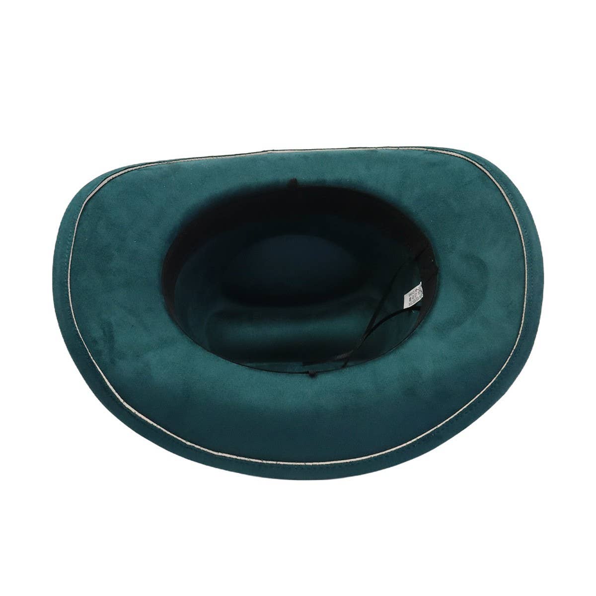 Unisex Suede Cowboy Fedora Hat Ethnic Design_CWAH04503