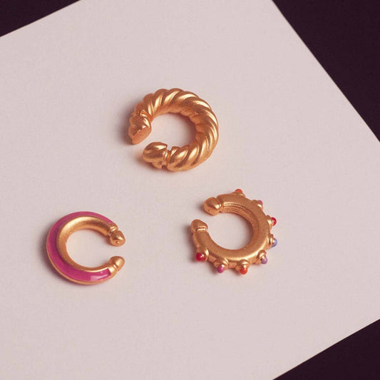 Dopamine Ring Stud Earrings Women Minimalist