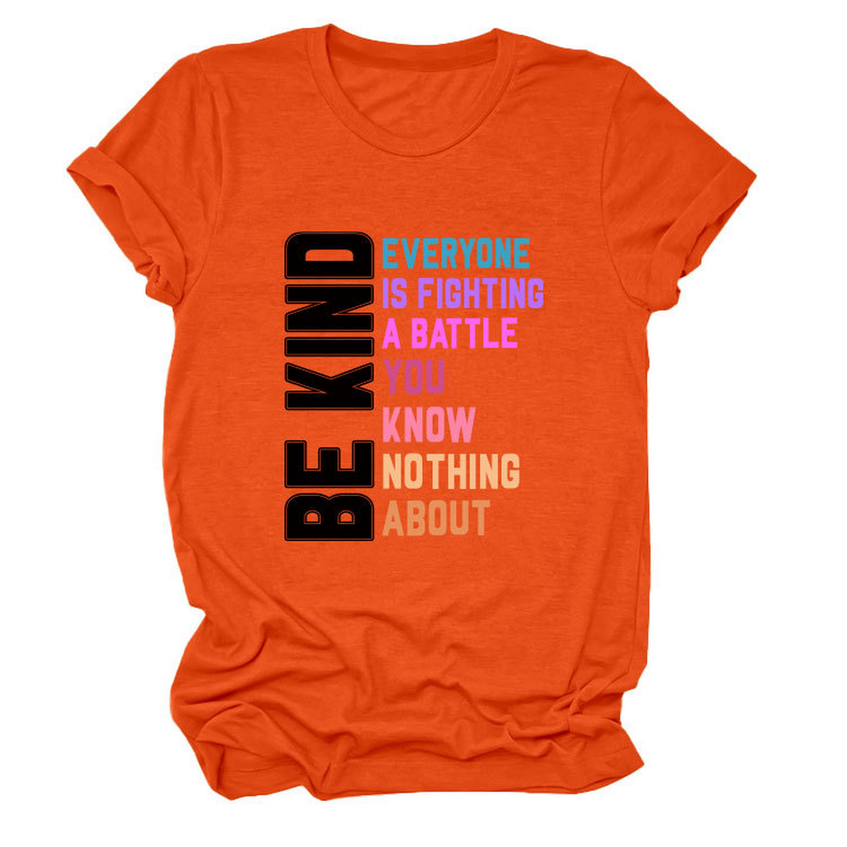 Trendy Women¡¯s Tee with Kindness Slogan