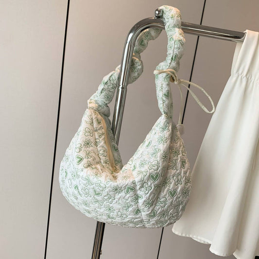Puffy Cloud Bag Large Floral Shoulder Tote_CUAB00498