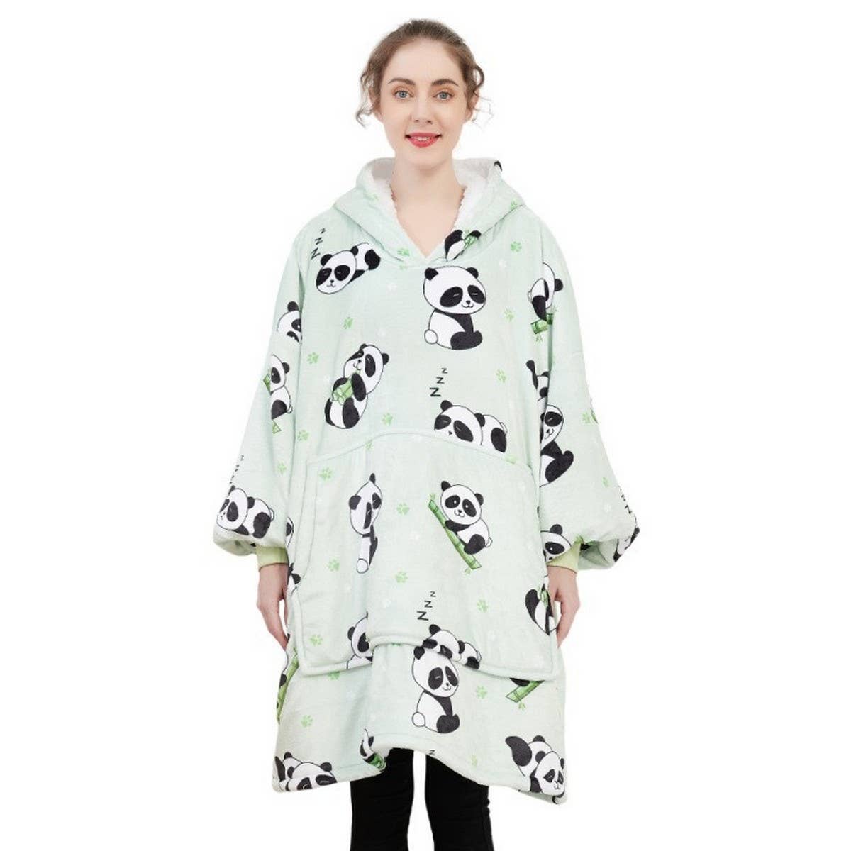 Lazy Wearable Blanket Hoodie for Adults_CWMM8986